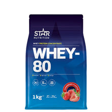  Star Nutrition Whey 80 1kg - Jordgubb