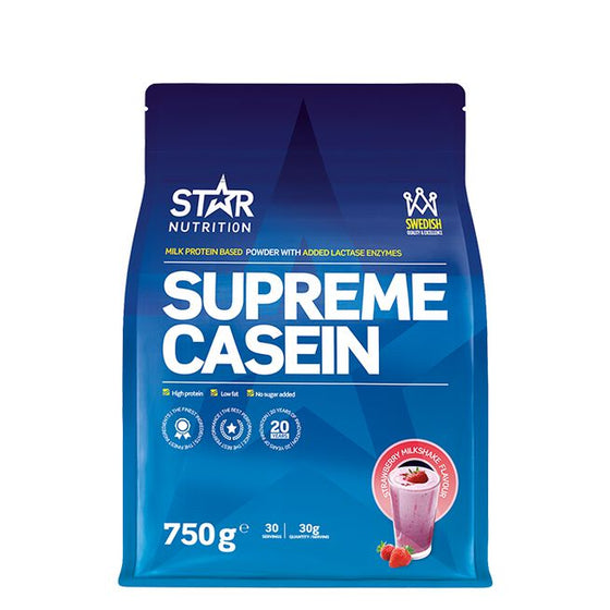Star nutrition Supreme Kasein 750 g Strawberry Milkshake