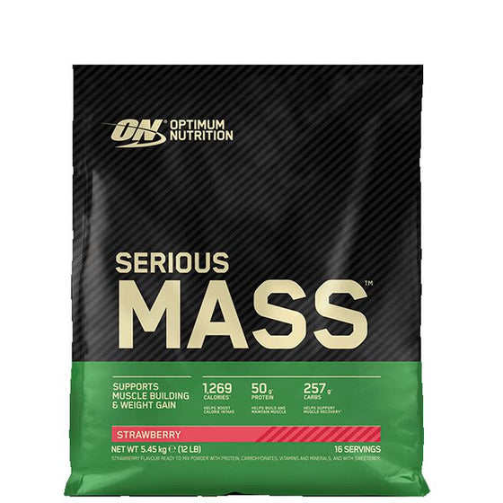 Optimum Nutrition Serious Mass 5,5 kg - Jordgubb