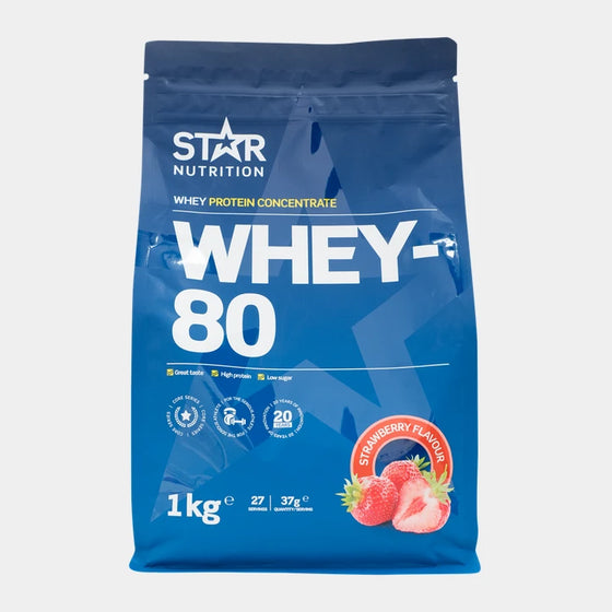 Star Nutrition Whey 80 - Strawberry Flavour