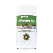  Better you Vitamin D3 5000IE + MCT-Fett - 90 kaps