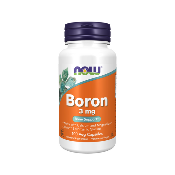 NOW Boron 3 mg 100 kapslar