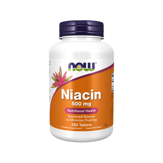 NOW Niacin 500mg SR 250 tabletter