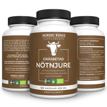  100% Gräsbetad & Ekologisk Nötnjure 180 kapslar 500mg