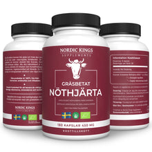  100% Gräsbetad & Ekologiskt Nöthjärta 180 kapslar 500mg