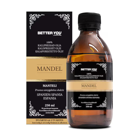 Better you Mandelolja - Kallpressad 100 & 250 ml