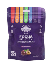  Focus & Intuition | Mushroom Mix Gummies | Lion's Mane, Reishi, Cordyceps, Chaga