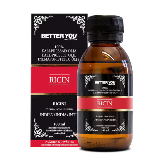 Better you Ricinolja - Kallpressad 100 & 500 ml