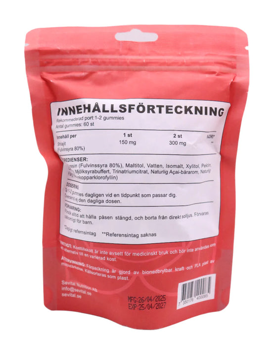 Energy Boost | Shilajit Gummies | Ren Shiljiat i Godisform