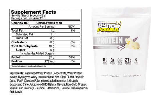 Rynopower Whey Protein Vanilla 907g