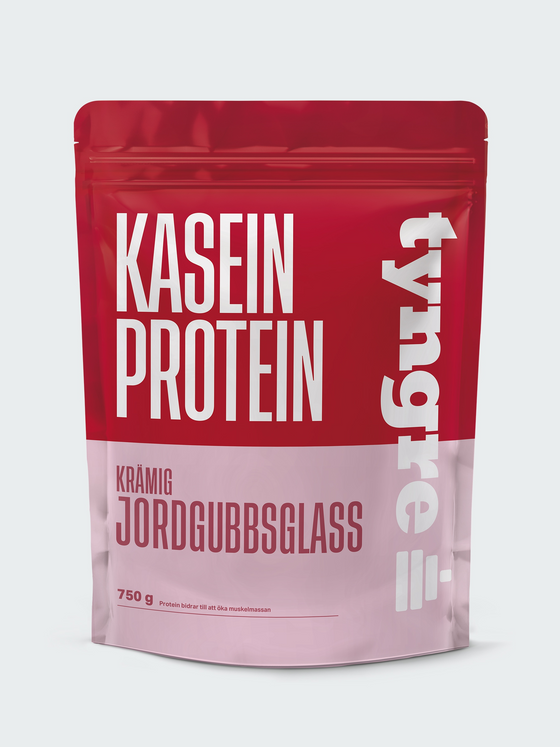 Tyngre - Kasein Protein Jordgubbsglass