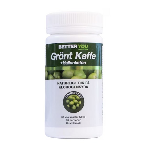 Grönt kaffe & Hallonketon 60k