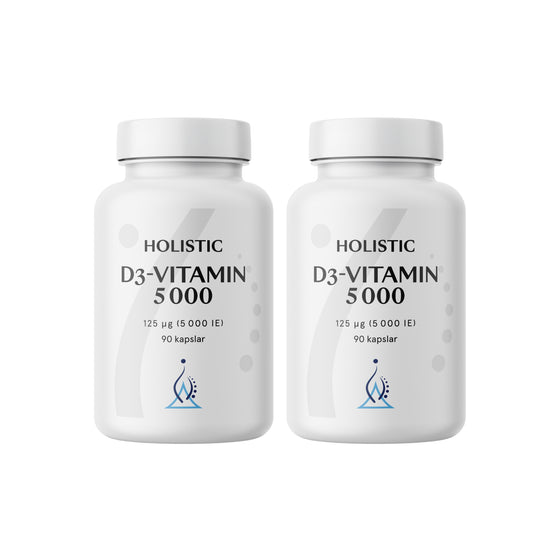 D3-vitamin 5000IE Ekonomipack 2x90k