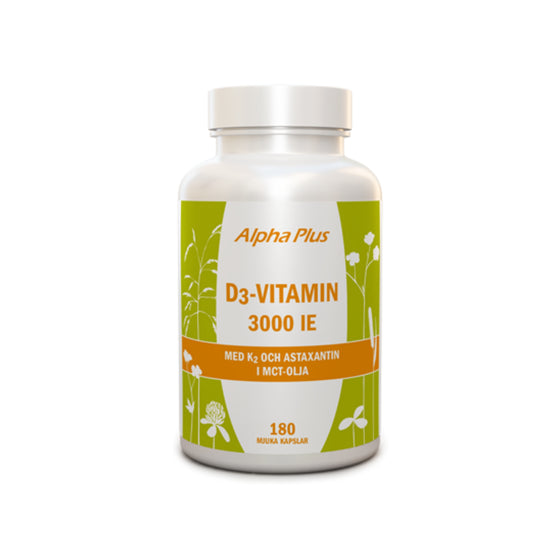 D3-vitamin 3000IE + K2 180k